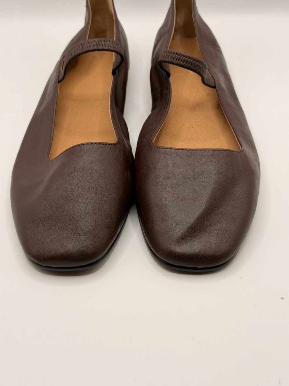 Madewell Women's The Greta Brown Leather Ballet Flat Sz 10.5 - Picture 4 of 8